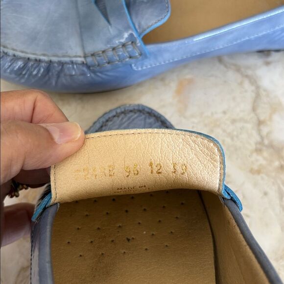 GEOX Blue Patent Leather Driving Loafers - Picture 11 of 11